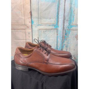 Florsheim Mens Mid Town Moc Shoe Lace Up10EEE (Wide) Brown  Solid Leather Upper